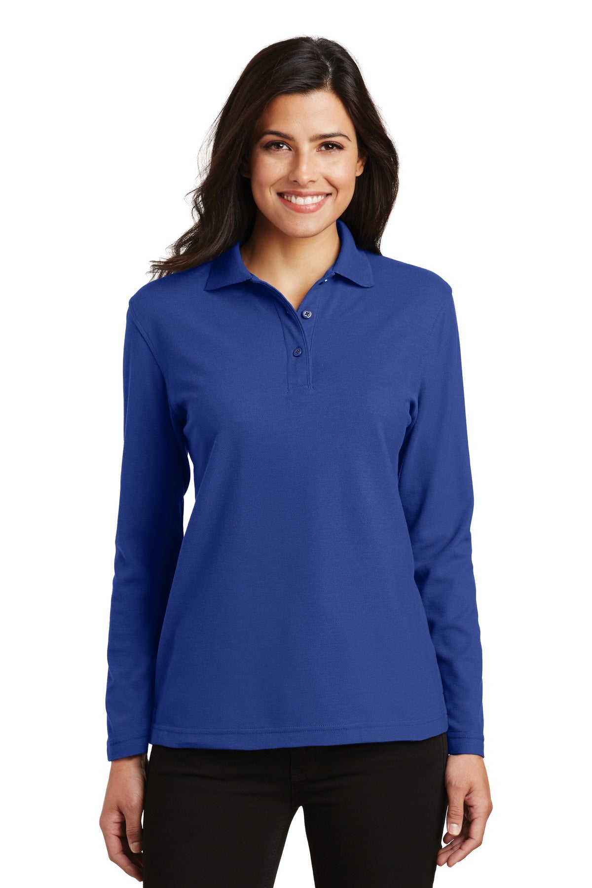 Ladies' Silk Touch Polo - Long Sleeve
