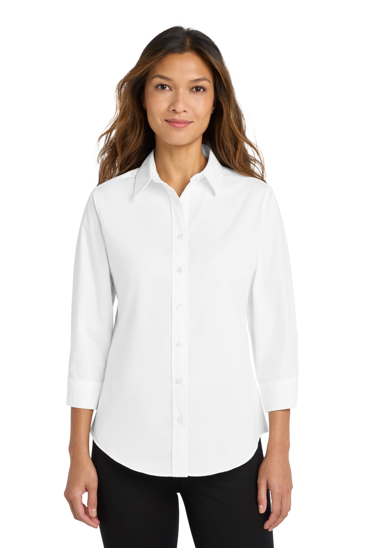 Ladies' Easy Care Oxford - 3/4 Sleeve