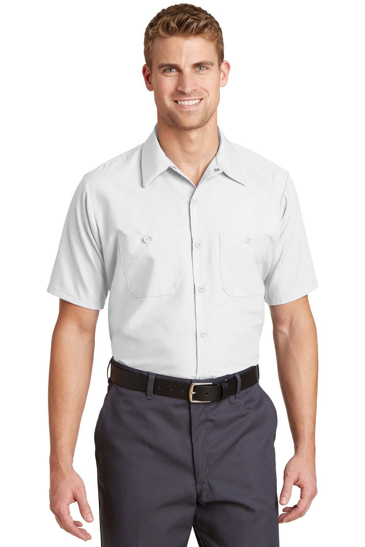 Men's Work Shirt Short Sleeve