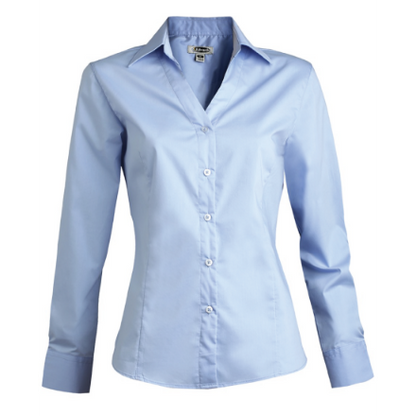 Hospitality uniform blouse for hotel front desk and guest-facing staff