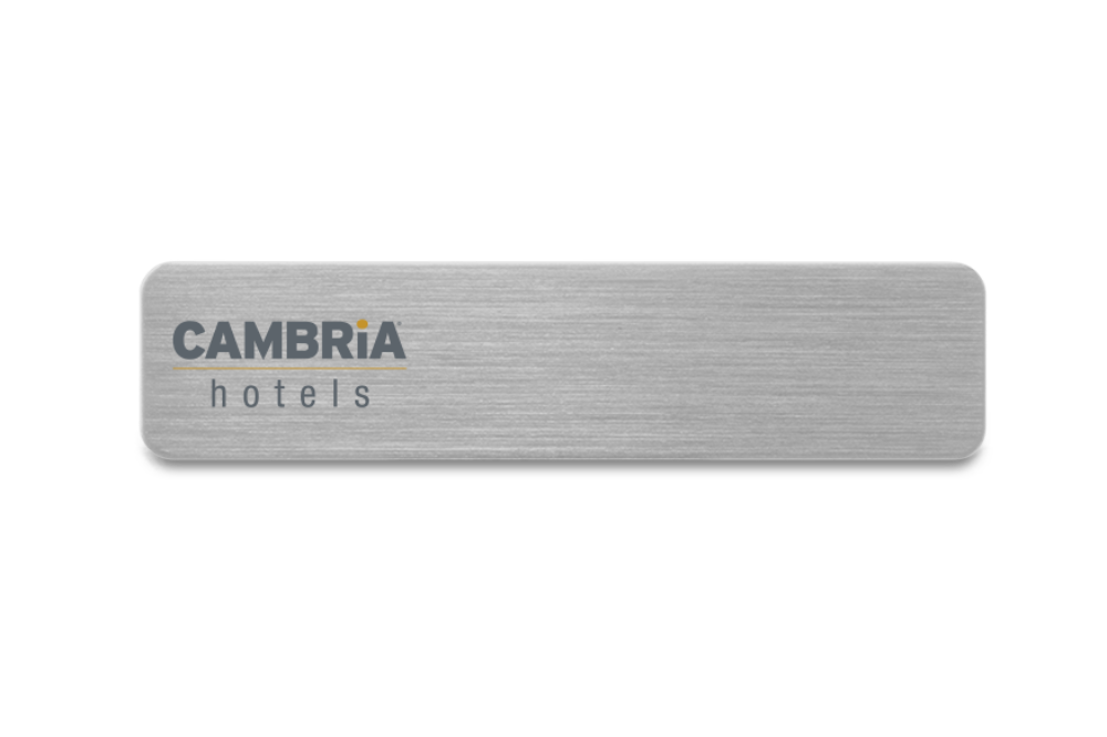 20 Cambria Reusable Name Tag Plates