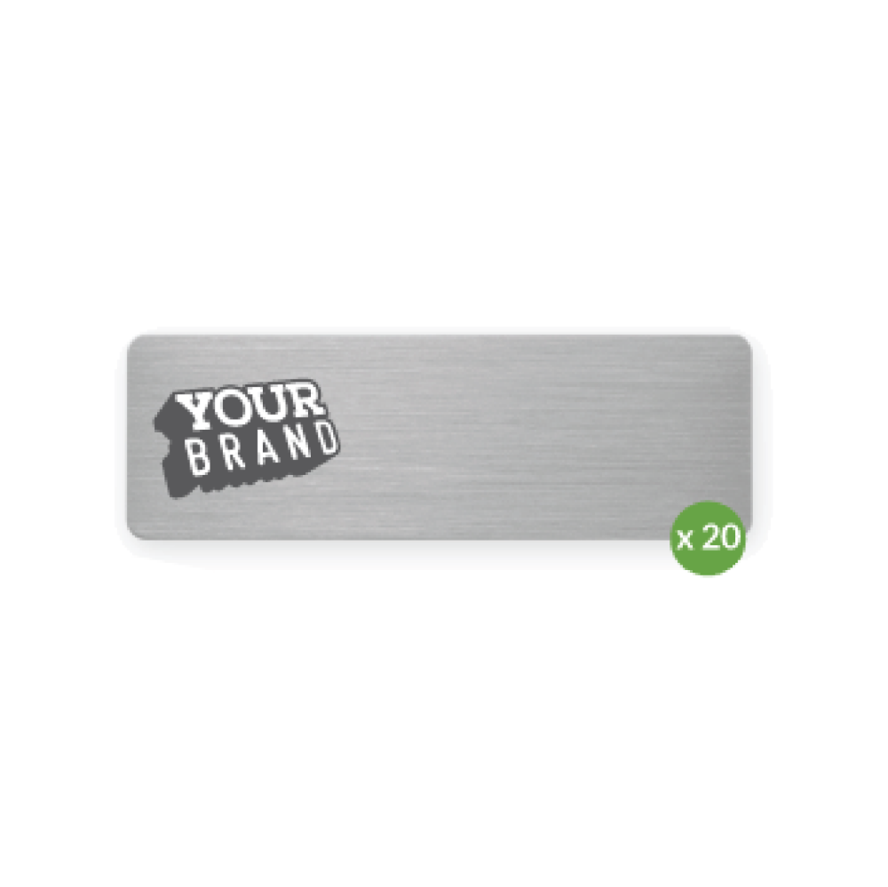 Hotel staff name tag or badge accessory for hospitality employees