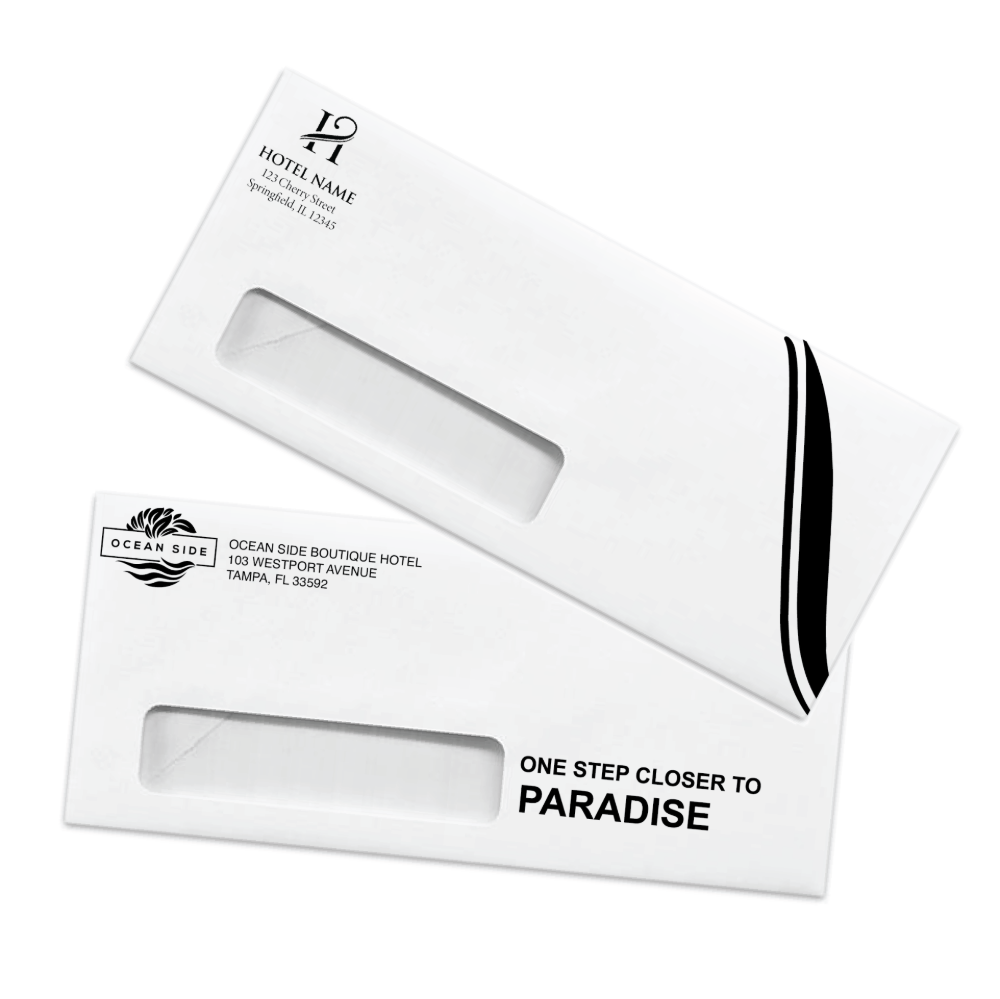 #10 Window Envelope used by hotel and hospitality teams