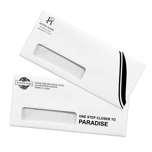 #10 Window Envelope used by hotel and hospitality teams