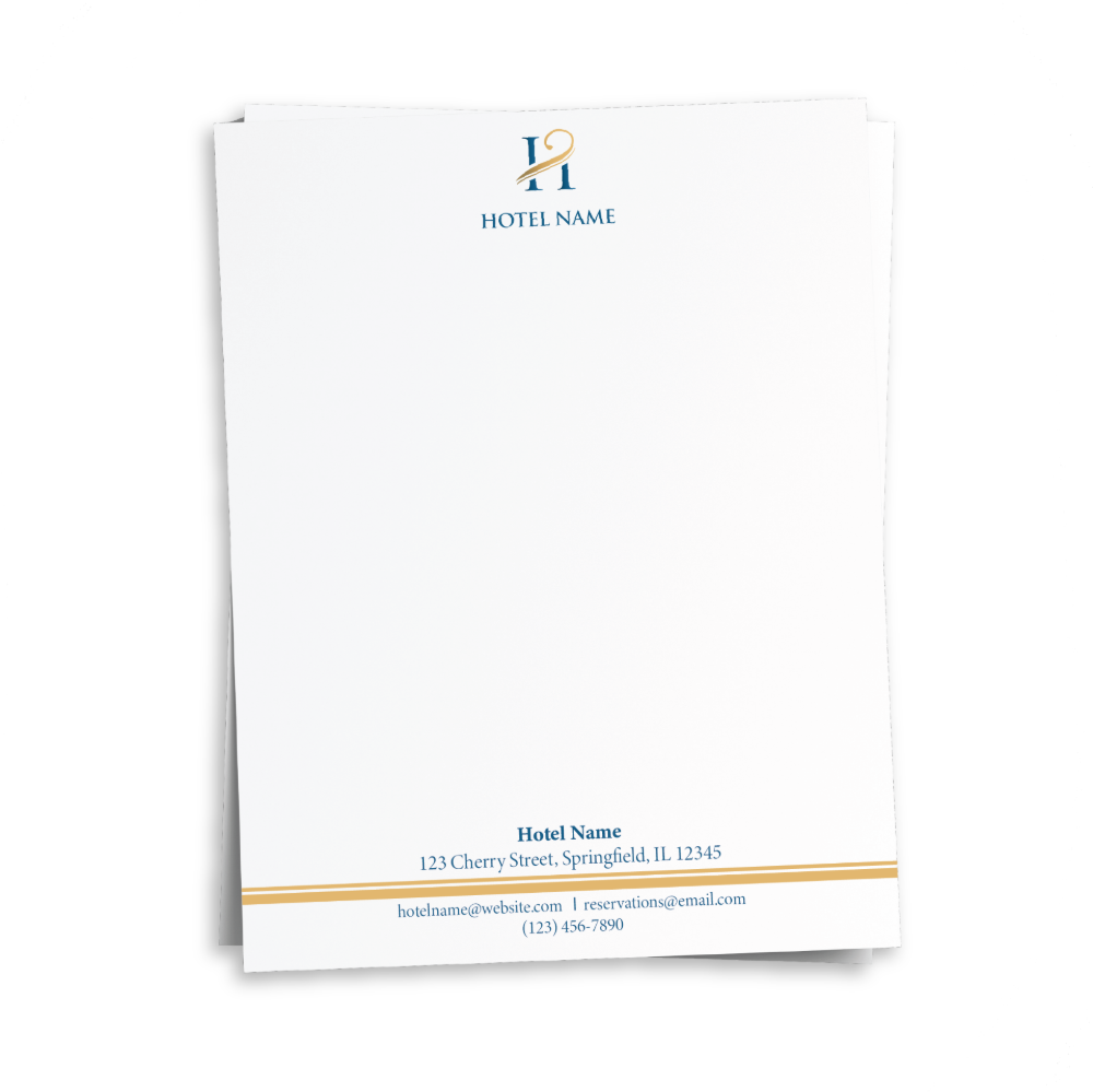 Custom Letterhead used by hotel and hospitality teams