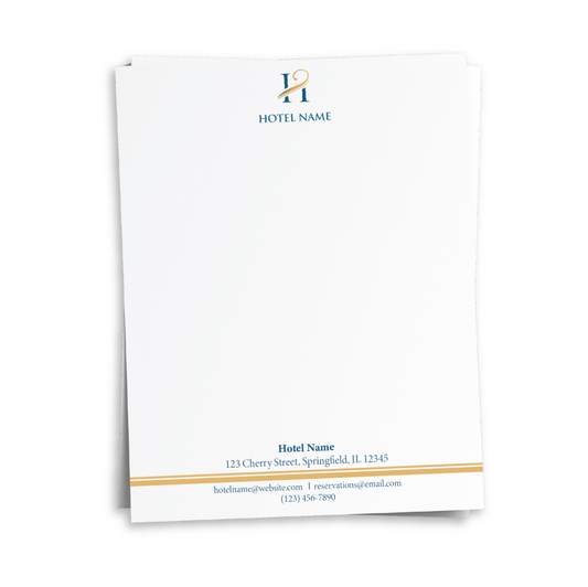 Custom Letterhead used by hotel and hospitality teams