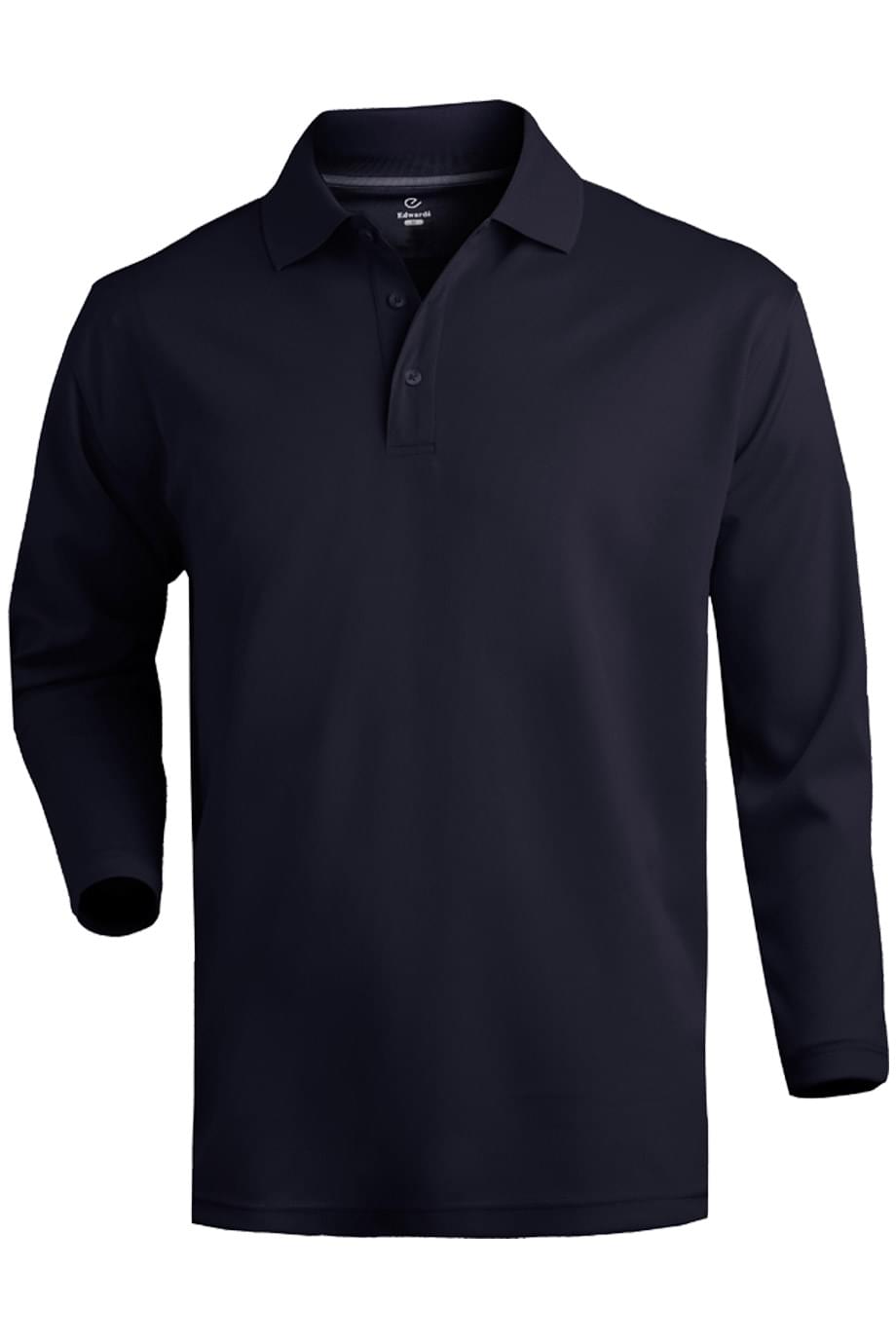 Men's Dry-Mesh Polo - Long Sleeve