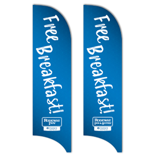 Rodeway Inn Custom Tail Feather Flag