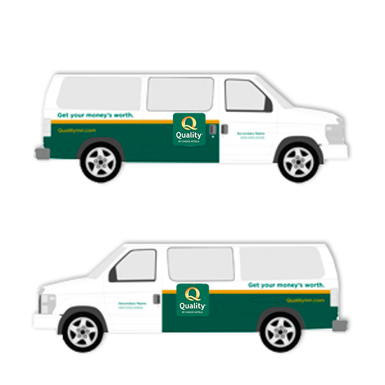 Quality Inn Vehicle Graphics