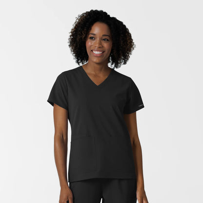 NURTUR Women's V-Neck Top - Wine