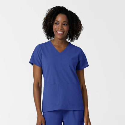 NURTUR Women's V-Neck Top - Royal