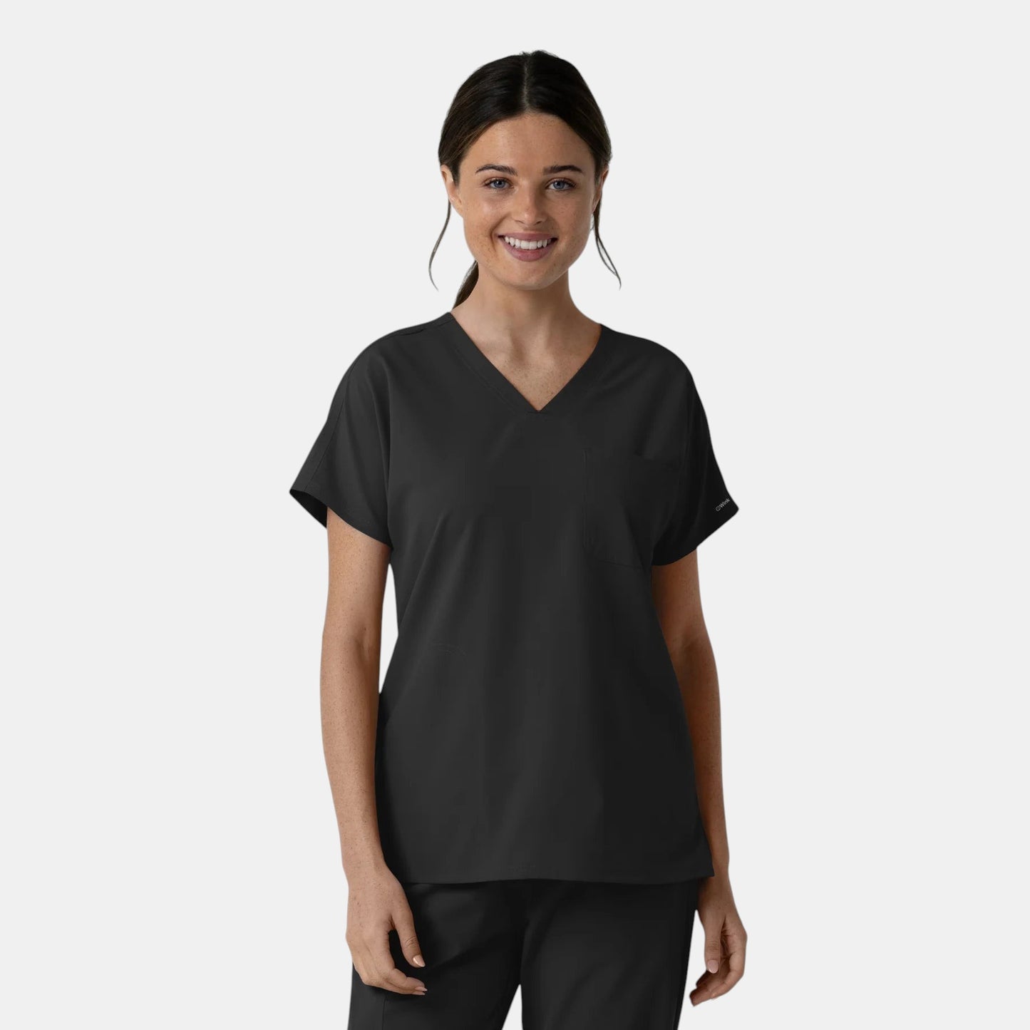 NURTUR Women's Drop Shoulder Top - Black