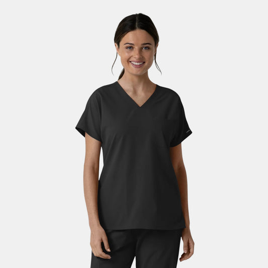 NURTUR Women's Drop Shoulder Top - Black
