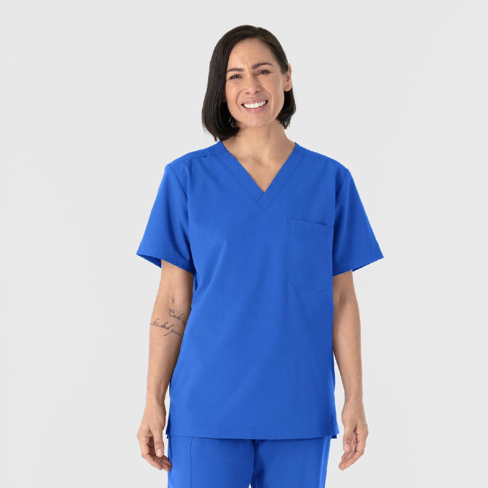 NURTUR Unisex V-Neck Top - Black (Image 1 of 4)