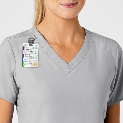 Ladies' Stylized V-Neck Top - Performance 4-way Stretch