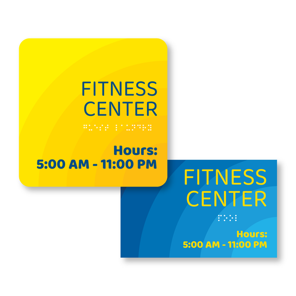 Days Inn Fitness Center Sign with Hours