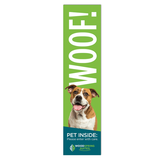 WoodSpring Suites Pet In Room Magnet (Dog)