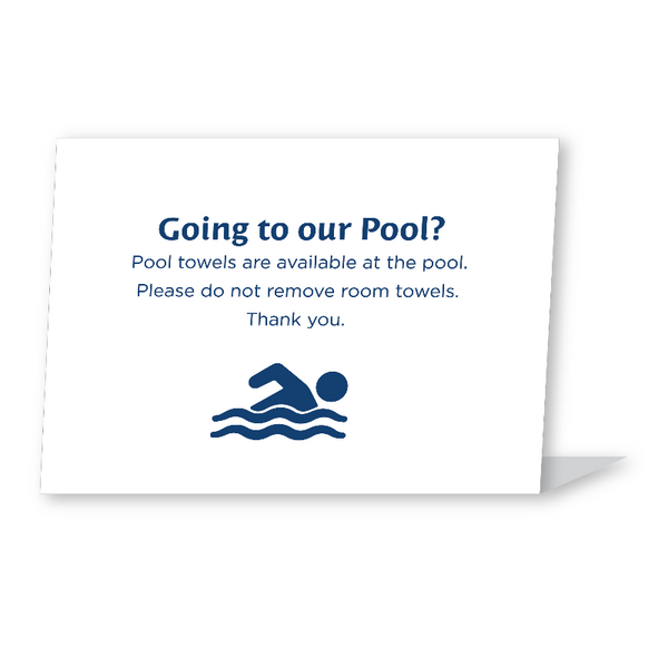 Rodeway Inn Pool Towels in Pool Area Easel