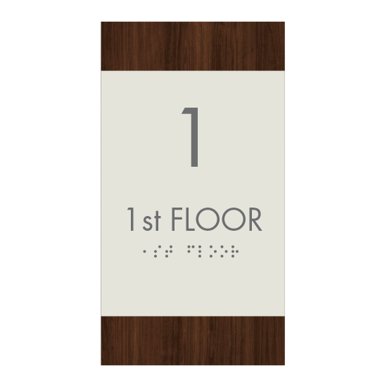 Quality Inn Floor Number Sign