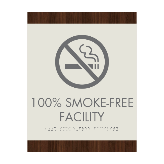 Quality Inn 100% Smoke Free Facility Sign