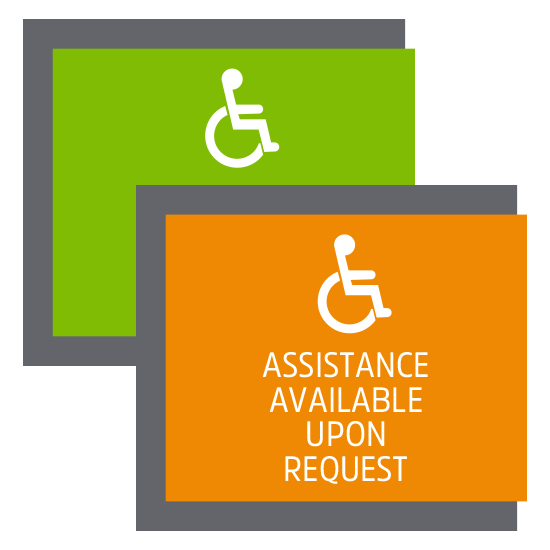 La Quinta Assistance Available Upon Request Sign