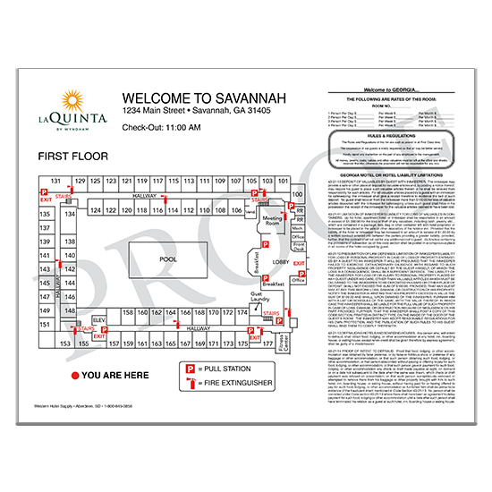 La Quinta Acrylic Evacuation Plan