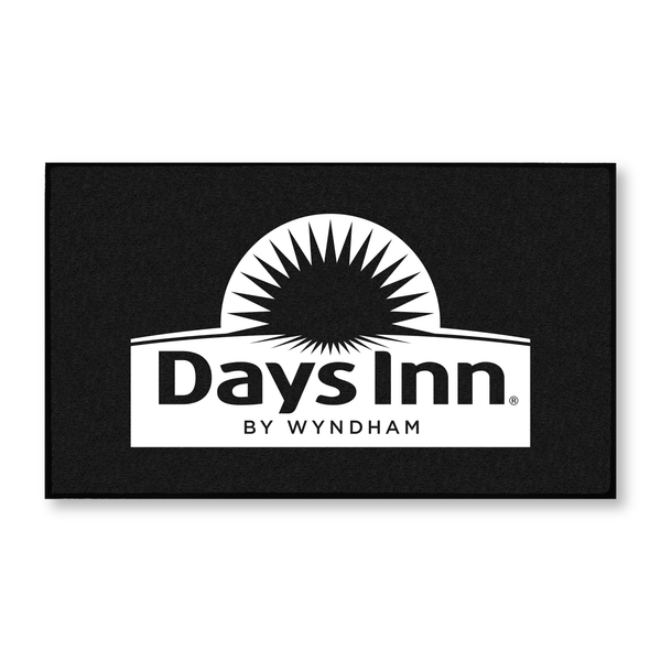 Days Inn DigiPrint Nylon Mat (Black with White Logo Only)