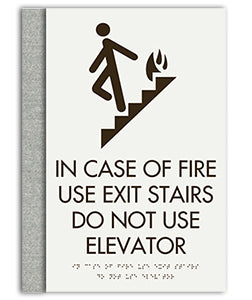 Rodeway Inn In Case of Fire Use Stairs Sign