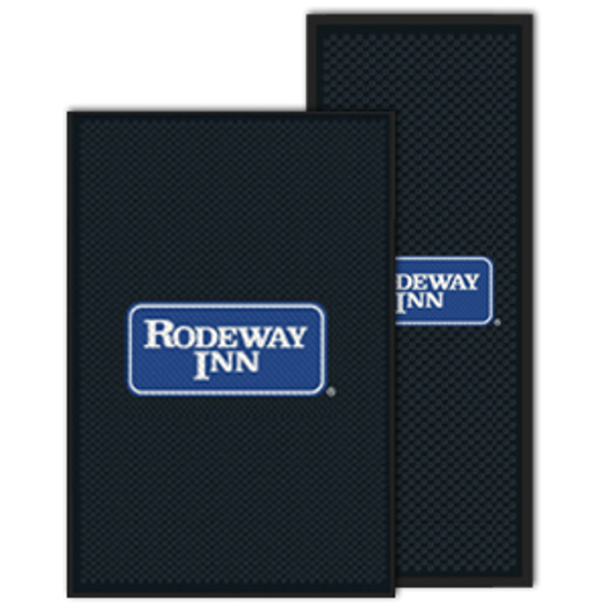Rodeway Inn SuperScrape Outdoor Rubber Mat (Solid Black)