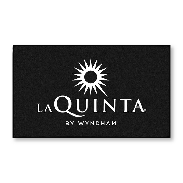 La Quinta DigiPrint Nylon Mat (Black with White Logo Only)