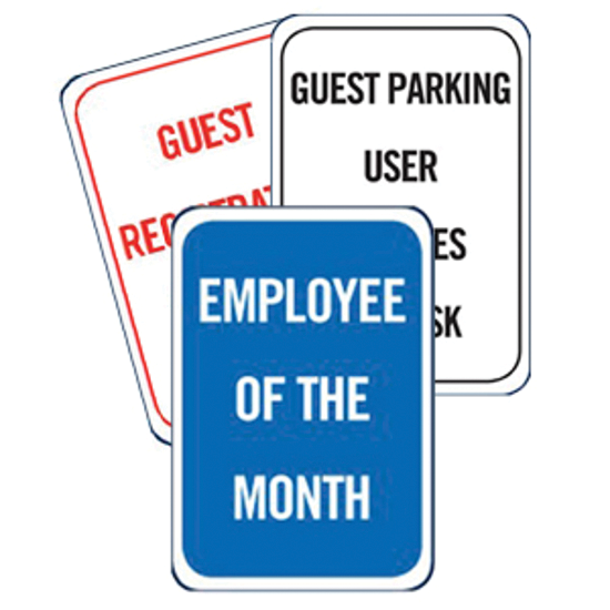 Quality Inn Aluminum Parking Signs