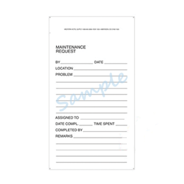 Rodeway Inn Maintenance Request Forms