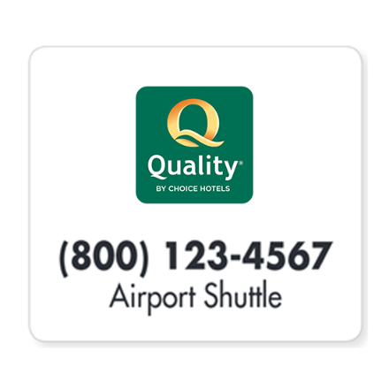 Quality Inn Vehicle Magnet