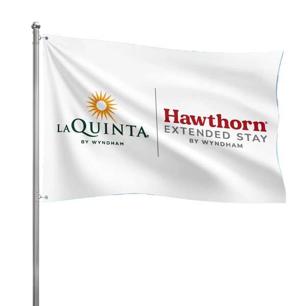 La Quinta La Quinta / Hawthorn Extended Stay Dual Brand 3x5 Nylon Flag