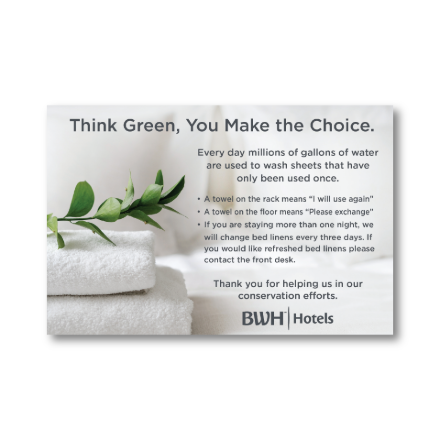 Best Western Plus Daily Housekeeping Mirror Decal