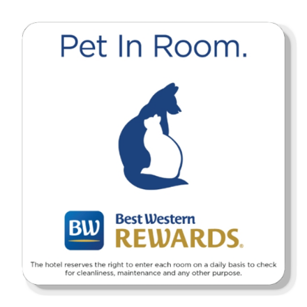 Best Western Plus Pet In Room Magnet (50/pk)