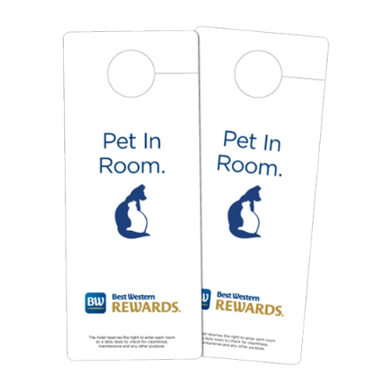 Best Western Plus Pet In Room Door Hanger (100/pk)