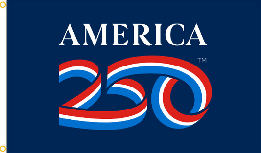 America 250 Blue Nylon 3x5 Flag