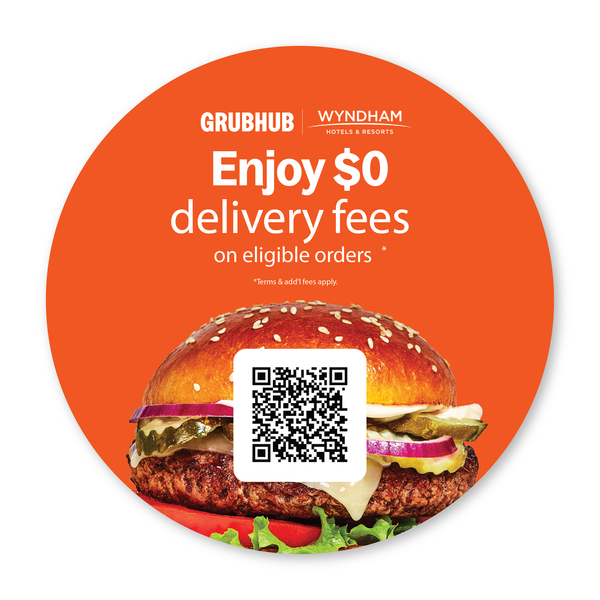 Days Inn Wyndham + Grubhub Mirror Cling