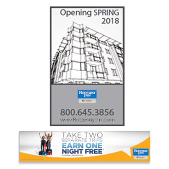 Rodeway Inn 13oz Vinyl Custom Banner