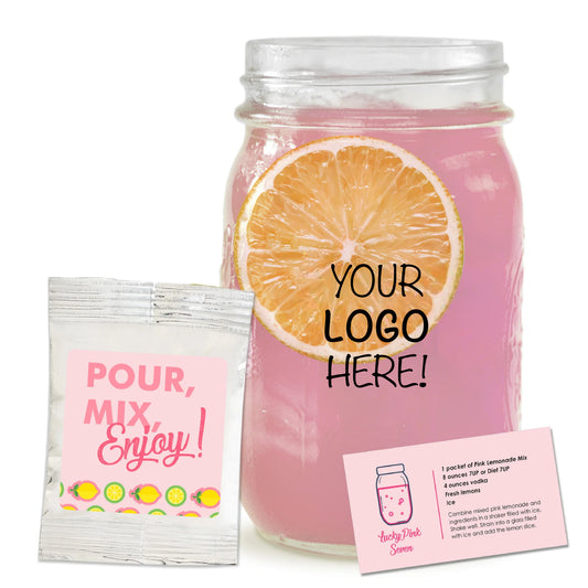 Pink Lemonade Kit in Mason Jar