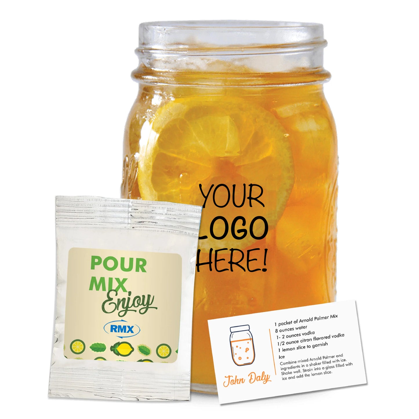 Arnold Palmer Kit in a Mason Jar
