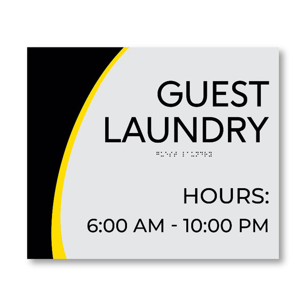 Super 8 Guest Laundry Rules Sign