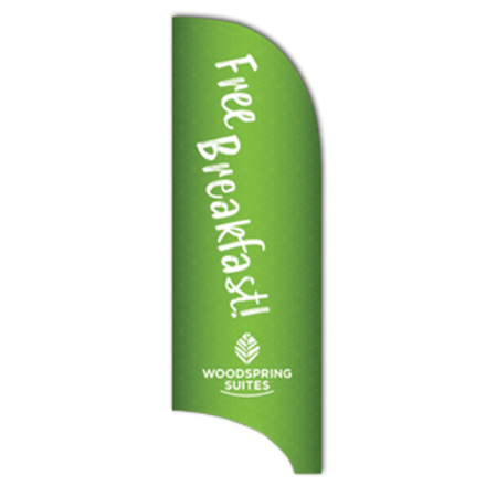 WoodSpring Suites Custom Tail Feather Flag