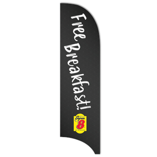 Super 8 Custom Tail Feather Flag