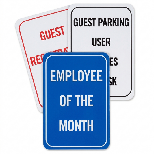 Custom Aluminum Parking Signs