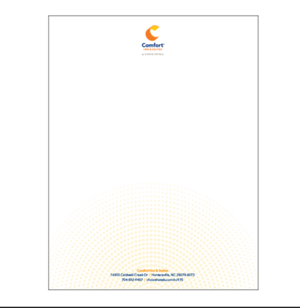 Comfort Inn Letterhead (Comfort Inn & Suites)