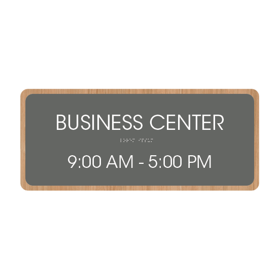 Comfort Inn Business Center Hours Sign