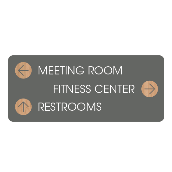 Comfort Inn Directional Sign (3 Lines)