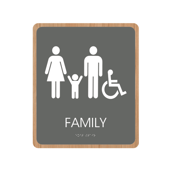 Comfort Inn Family ADA Restroom Sign
